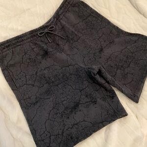 DSG MEN’S FLEECE SHORTS LAVASCAPE ASPHALT PRINT W/ELASTIC WAIST SZ 2XL NWT
